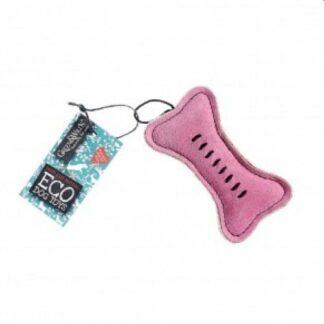 0703625145445 Pinkie Bone Eco Dog Toy