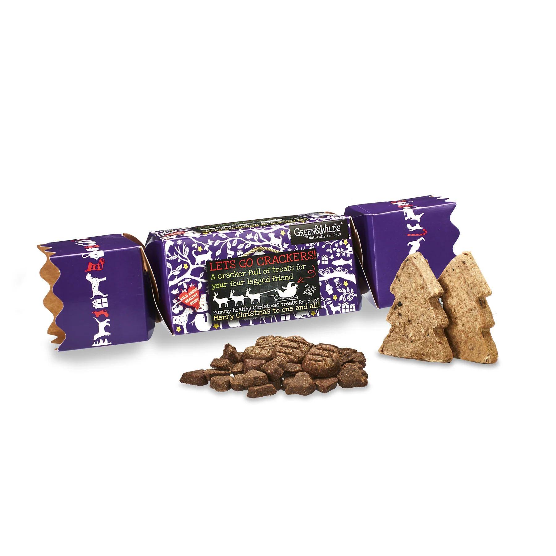 061696120786 Green & Wild's Christmas Cracker dog treats. Also showing a selection of yummies!